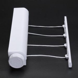 Retractable Laundry Hanger Wall Mounted Clothes Line Clothes Drying Rack Clothesline Laundry Rope - Image 3