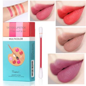 20 Pcs Set Cotton Swab Lipsticks For Outdoor Portable Lipsticks Cosmetics Waterproof