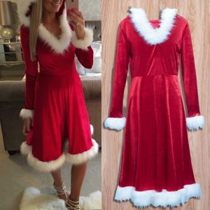 Christmas Mother Daughter Red Dress