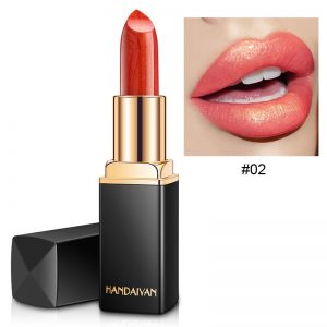 Shiny Metallic Lipstick Pearlescent Color Temperature Change Lipstick