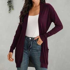 Women’s Long-Sleeved Knitted Cardigan Cardigan