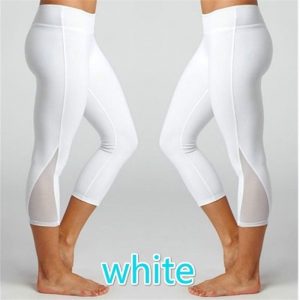 Pure Color Mesh Sexy Tight Yoga Pants