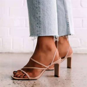 Stiletto Sandals Plus Size 36-43 Woman High Heels Shoes Lady