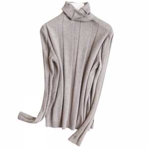 Women’s Sweaters Solid Color Turtleneck Pullover Sweater
