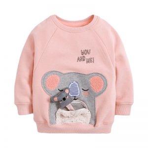 Autumn And Winter Cartoon Girls Sweater Long-sleeved Round Neck Children’s Sweater