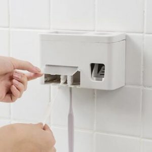 Hand Free Toothpaste Dispenser Automatic Wall Mounted