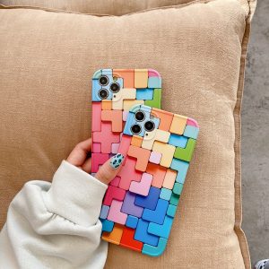 Colorful Block Phone Case For iphone