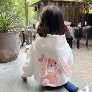 Girls’ Sweater And Fleece Hooded Top New