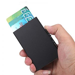 Women Men Card Holder RFID Card Wallet High Quality Business Aluminum Card Box Travel Purse Creative Card Holders