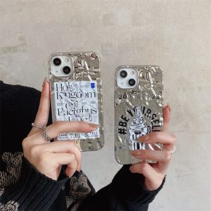 Electroplated Tin Foil Phone Case Wrinkle