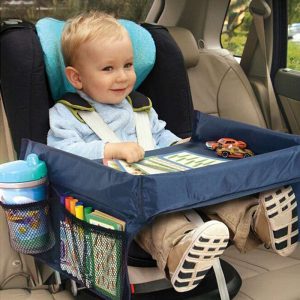 Vehicle-mounted children’s waterproof toy table tray table