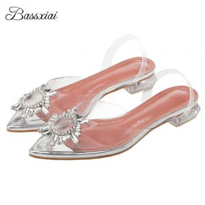 Clear PVC Transparent Sandals ummer Shoes