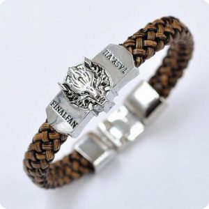 Men Jewelry Leather Bracelet Game of Thrones Wristband