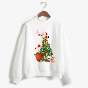 Fashion Christmas Sweater Black Long Sleeve