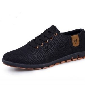 Mens Casual Fashion Low Lace-up Canvas Shoes Flats