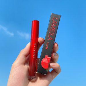 Red Tube Velvet Lip Lacquer Water Light Mirror Matte Finish Lip Lacquer