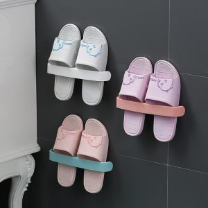 Bathroom Slippers Rack Wall-Mounted