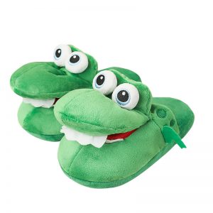 Warm Plush Crocodile Toy Cotton Slippers