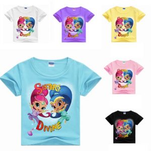 Kids Student Cotton Tops