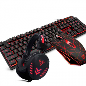 VX7 Waterproof LED Keyboard Mouse Headset Gaming set