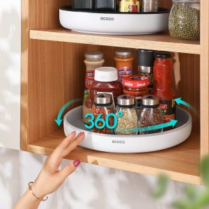 360° Rotating Storage Rack Multifunctional Seasoning Organizer Shelf Oilproof Non-slip Kitchen supplies Holder For Home