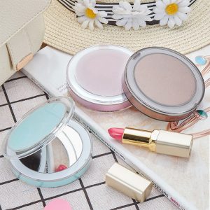 LED Lighted Mini Makeup Mirror 3X Magnifying Compact