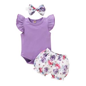 3PCS Infant Kid Baby Girl