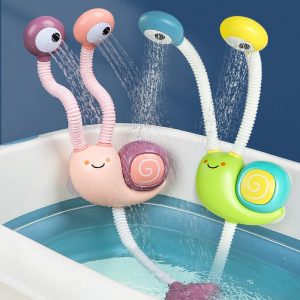 Bath Toys Water Game Snail Spraying Faucet Shower Electric Water Spray Toy For Baby Bathtime Bathroom Kids Toys