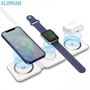 Magnetic 3 in 1 Fast Wireless Charger 15W Foldable
