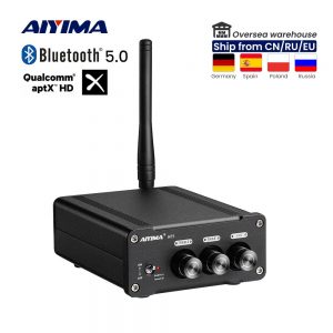 AIYIMA Audio A05 Bluetooth TPA3221 Sound Amplifier 100W QCC3034 APTX Mini HiFi Stereo Class D Power AMP Treble Bass for Speaker