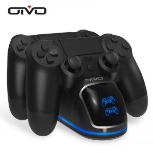 OIVO Fast PS4 Controller Charging Dock Station Dual Charger Stand