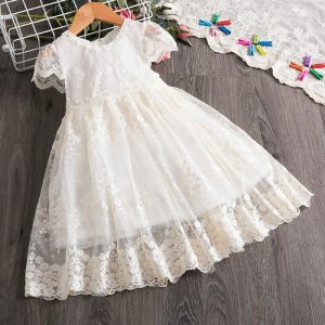 White Lace Girl Summer Dress