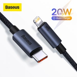 Baseus PD 20W USB C Cable For iPhone 13 12 11 pro max iPhone Cable Fast Charging For iPhone X XR 8 USB Type C to lightning Cable