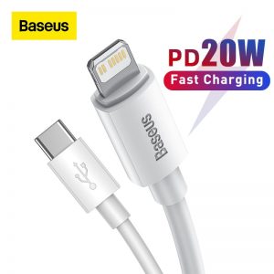 Baseus USB Type C PD 20W Cable for iPhone SE 11 Pro X XS 8 Fast USB