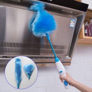 Electric Feather Duster Scalable Practical Furniture Dirt Dust Brush