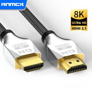 Anmck Ultra 8K HDMI-compatible 2.1 Cable 8K@60Hz 48Gbps eARC HDR Video Line for HDTV PS5 Laptops Projector Switcher Digital Cord