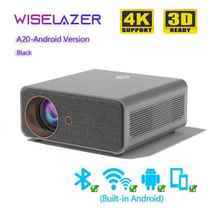 WISELAZER A20 Smart Projector HD 1080PWIF Portable Home Theater Cinema Sync Mobile Phone 4k Projector