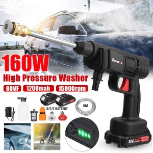 100Bar 25000mAh Cordless High Pressure Car Washer Spray