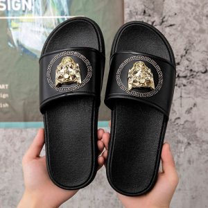 Brand Designer Sanda New Mens Beach Shoes Flip-flopsl Cowhide