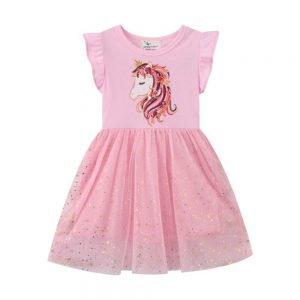 Children’s Clothing Girl’s Solid Color Super Western Style Dress