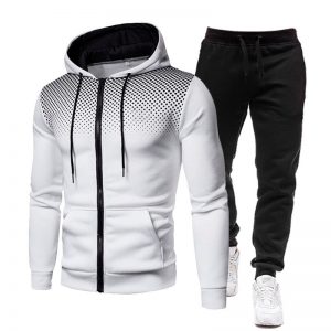 Casual Fashion Hooded Jacket Mens Suit